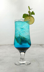 Arabica juice Natural juice glasses on a white background 