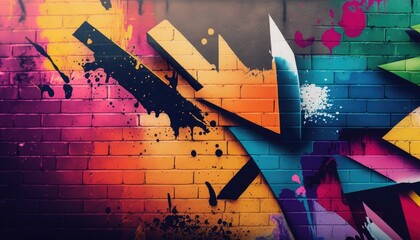 Fototapeta na wymiar background with graffiti