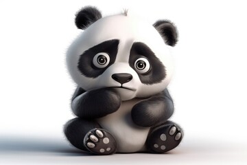 3d panda bear