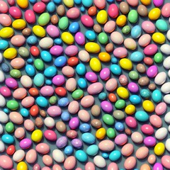 Obraz premium Colorful easter eggs shaped texture, generative AI
