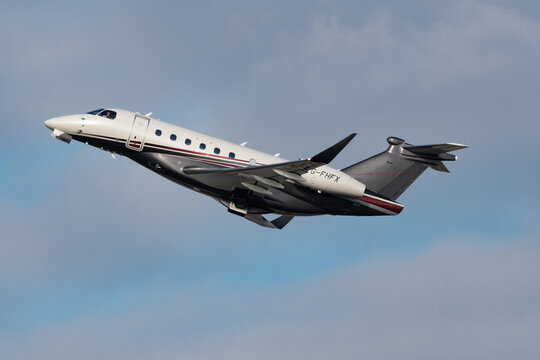 Embraer Praetor 600 business jet in Zurich in Switzerland 19.1.2023