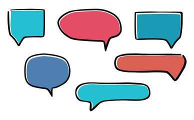 bubble for text, chat icon, isolated blank