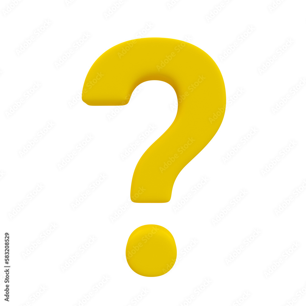Poster 3d minimal question mark icon. problem-solving concept. Figure out the question. Finding an answer. 3d illustration.