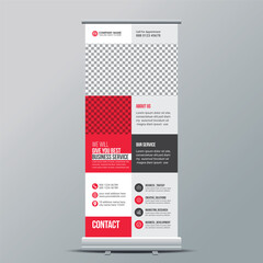  Corporate roll up banner or X banner or road side banner or stand banner design template layout for your business or company.