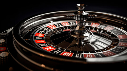 roulette wheel in casino.generative ai