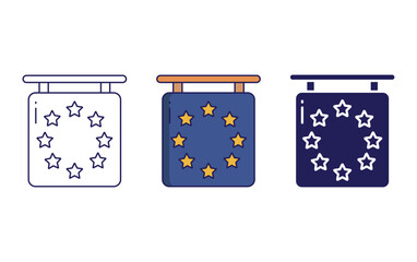 European union vector icon