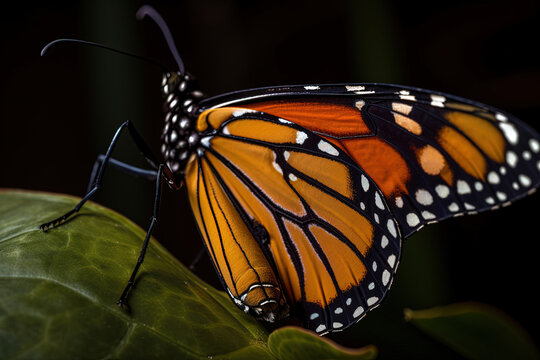 monarch butterfly on a flower made with generative ai