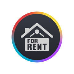 Home for Rent Sign - Pictogram (icon) 