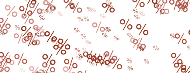 percent sign percentage icon interest rate background - 3D percent rain illlustration