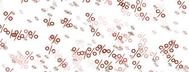 percent sign percentage icon interest rate background - 3D percent rain illlustration