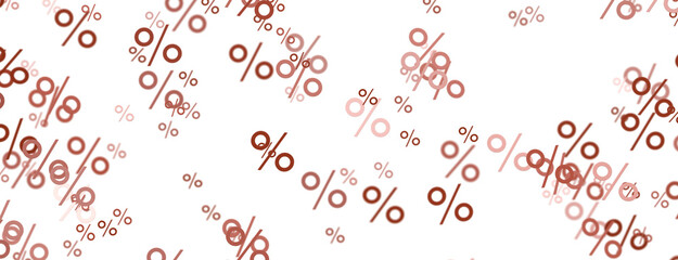 percent sign percentage icon interest rate background - 3D percent rain illlustration