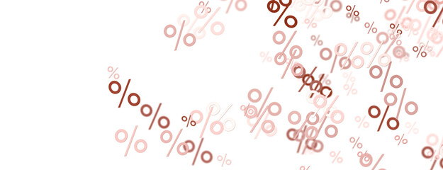 percent shopping digital in 3d. background - 3D percent rain illlustration