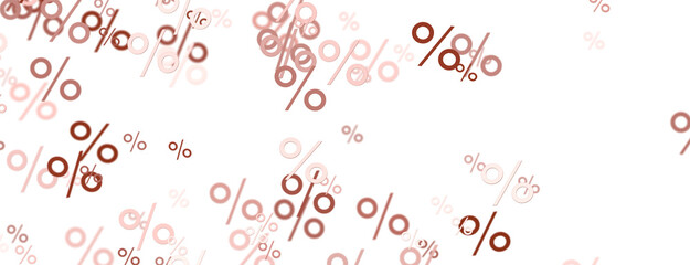 sale digital percentin 3d - 3D percent rain illlustration