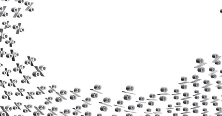 sale digital percentin 3d - 3D percent rain illlustration