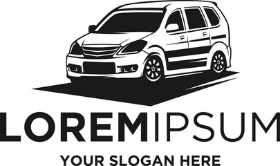 vintage car silhouette logo designs