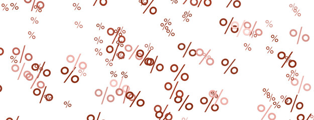 percent shopping digital in hand 3d.