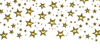 XMAS Holiday golden decoration, glitter frame isolated -