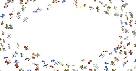 sale digital percent in hand