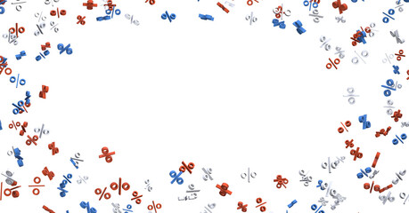 good sale discount in transparent - 3D percent rain illlustration