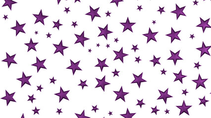 Banner with magenta decoration. Festive border with falling glitter dust and stars.