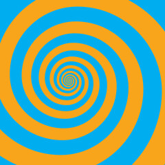 Artistic spiral shape. Vector drawing