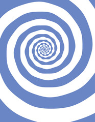 Artistic spiral shape. Vector drawing