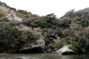 Fototapeta na wymiar Orakei Korako Geothermal Park & Cave Waikato Aotearoa New Zealand