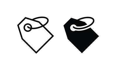 Shopping tags line icon. Special offer sign. Discount percent coupons, sale icon, price icon vector symbol logo illustration line editable stroke flat design style isolated on white