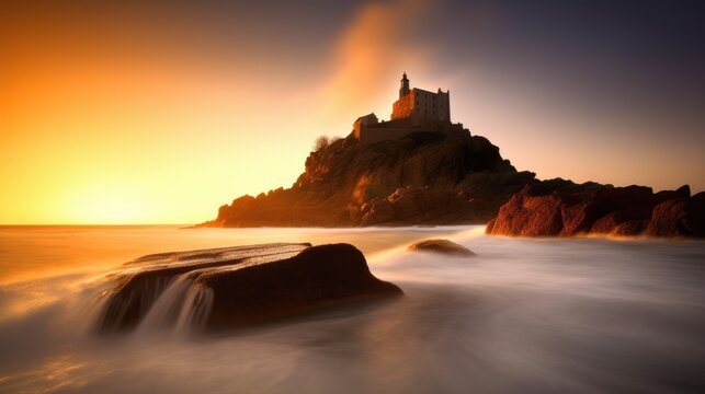 Corsica. Incredibly beautiful and romantic France. Generative AI