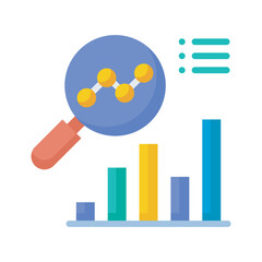 Analysis  vector filled outline Icon Design illustration. SEO Development And Marketing Symbol on White background EPS 10 File