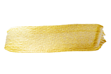Golden paint brush stroke glittering texture.
