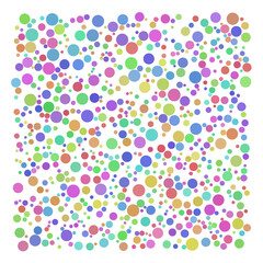 Colorful random point, bubble background.	