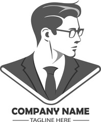 Creative Gentleman Logo Design, vector illustration, design inspiration