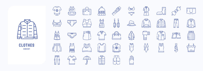 Fashion and clothes, including icons like Backpack, dress, Beanie, Bag and more
