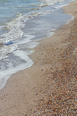 waves, shores and a blue-turquoise paradise for relaxing by the ocean. sea tide