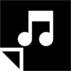 Audio Post Glyph Icon