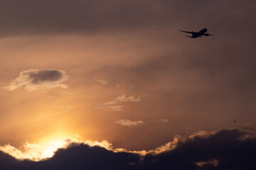 airplane in the sky