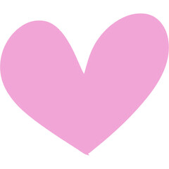 Pink heart doodle
