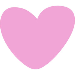 Pink heart doodle