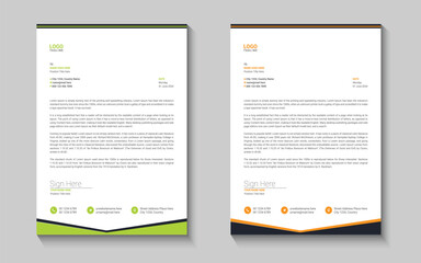 Letterhead design template
