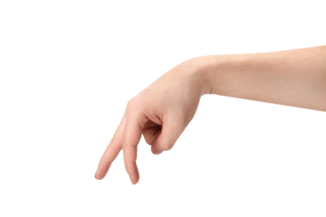 Walking man gesture, cut out