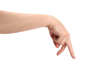 Walking man gesture, cut out
