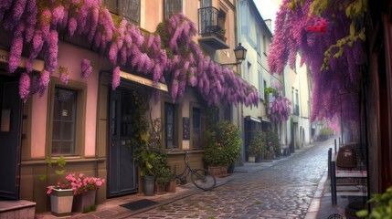 Paris. Incredibly beautiful and romantic France. Generative AI