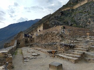 ruins of the ancient inca city in cusco peru
