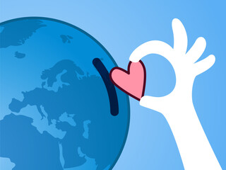 International Day of Charity Illustration. Charity Day Concept