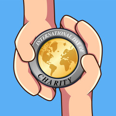 International Day of Charity Illustration. Charity Day Concept