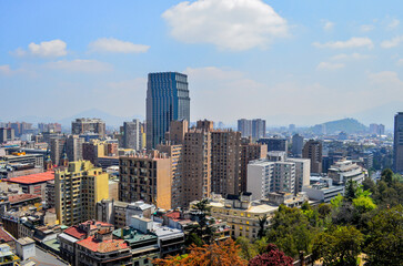 Fototapeta premium Santiago desde el mirador.