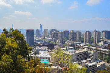 Naklejka premium Santiago desde el mirador.