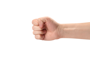 Male fist cut out
