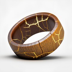 Magic vintage wood ring or bracelet